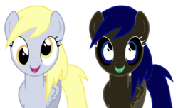 Size: 1024x623 | Tagged: safe, artist:thelastgherkin, derpy hooves, pegasus, pony, g4, female, inverted colors, mare, stealth pun