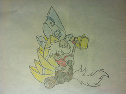 Size: 1024x764 | Tagged: safe, artist:subjectsigma77, bastion, bastion (game), the kid