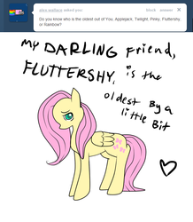 Size: 680x780 | Tagged: safe, artist:moonblizzard, fluttershy, g4, ask, female, rarity answers, solo, tumblr