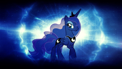 Size: 1920x1080 | Tagged: safe, artist:kinetic-arts, artist:sulyo, princess luna, g4, female, lens flare, solo, space, vector, wallpaper