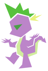 Size: 6000x9000 | Tagged: safe, artist:flamevulture17, spike, dragon, g4, absurd resolution, male, minimalist, modern art, simple background, solo, stylized, transparent background