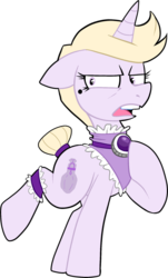 Size: 424x700 | Tagged: safe, artist:deerspit, oc, oc only, oc:poignant panache, pony, unicorn, solo