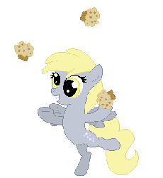 Size: 300x325 | Tagged: safe, artist:tomdantherock, derpy hooves, pegasus, pony, g4, animated, bipedal, cute, daaaaaaaaaaaw, derpabetes, female, filly, filly derpy, hnnng, juggling, muffin, smiling, solo, standing, tomdantherock is trying to murder us, weapons-grade cute, younger