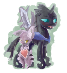 Size: 3304x3625 | Tagged: safe, artist:owlvortex, changeling, blushing, cute citizens of wuvy-dovey land, heart, innocent kitten