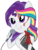 Size: 778x1027 | Tagged: safe, artist:partypievt, oc, oc only, oc:indigo wire, equestria girls, g4, my little pony equestria girls: rainbow rocks, rainbow hair, simple background, solo, transparent background