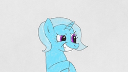 Size: 800x450 | Tagged: safe, artist:highrollerhydra, trixie, pony, unicorn, g4, art academy sketchpad, female, mare, miiverse, mischief, plotting, solo, wii u