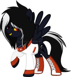 Size: 1298x1424 | Tagged: safe, artist:cobaltthefox, artist:magicbases, oc, oc only, clothes, cosplay, costume, raised hoof, simple background, solo, transparent background, turbo, void, wreck-it ralph