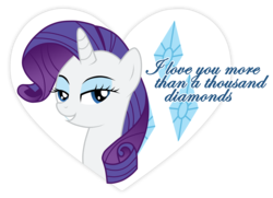 Size: 8069x5846 | Tagged: safe, artist:jennieoo, rarity, g4, absurd resolution, cutie mark, female, heart, hearts and hooves day, show accurate, simple background, solo, transparent background, valentine, valentine's day, vector