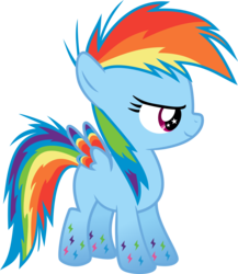 Size: 6000x6912 | Tagged: safe, artist:serenawyr, rainbow dash, g4, season 4, absurd resolution, colored wings, female, filly, filly rainbow dash, multicolored wings, rainbow power, rainbow wings, simple background, solo, transparent background, vector