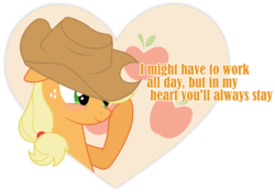 Size: 8476x5920 | Tagged: safe, artist:jennieoo, applejack, absurd resolution, blushing, cutie mark, female, heart, hearts and hooves day, show accurate, simple background, solo, transparent background, valentine, valentine's day, vector