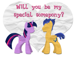 Size: 1025x780 | Tagged: safe, artist:drawntildawn, flash sentry, twilight sparkle, alicorn, pony, g4, female, heart, hearts and hooves day, male, mare, ship:flashlight, shipping, straight, twilight sparkle (alicorn), valentine, valentine's day