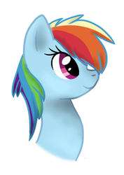 Size: 403x569 | Tagged: safe, artist:mashaheart, rainbow dash, g4, cute, dashabetes, female, portrait, solo