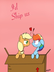 Size: 1536x2048 | Tagged: safe, artist:mashaheart, applejack, rainbow dash, g4, female, lesbian, ship:appledash, shipping