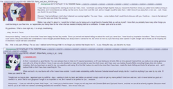 Size: 1345x695 | Tagged: safe, rarity, g4, /mlp/, 4chan, 4chan screencap, anon in equestria, confession, confession is magic, text