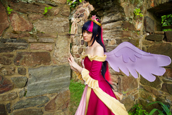 Size: 2048x1365 | Tagged: safe, artist:lady ava, artist:residentexorcist, twilight sparkle, human, g4, clothes, coronation dress, cosplay, dress, irl, irl human, photo, solo, twilight sparkle (alicorn)