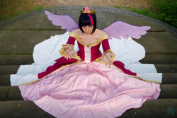 Size: 2048x1365 | Tagged: safe, artist:lady ava, artist:residentexorcist, twilight sparkle, human, g4, clothes, coronation dress, cosplay, dress, irl, irl human, photo, solo, twilight sparkle (alicorn)