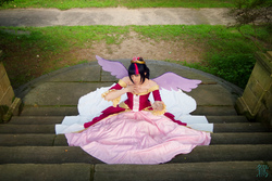 Size: 2048x1365 | Tagged: safe, artist:residentexorcist, twilight sparkle, human, g4, clothes, coronation dress, cosplay, dress, irl, irl human, photo, solo, twilight sparkle (alicorn)