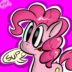 Size: 2000x2000 | Tagged: safe, artist:benja, pinkie pie, g4, female, solo