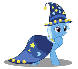 Size: 900x800 | Tagged: safe, artist:ピス・ピース, star swirl the bearded, trixie, pony, unicorn, g4, clothes, costume, female, mare, pixiv, solo