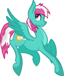 Size: 583x693 | Tagged: safe, artist:mishkawolf, spring step, sunlight spring, g4, base used, female, jumping, leap, leaping, solo