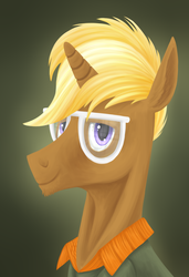 Size: 1578x2305 | Tagged: safe, artist:wolframclaws, trenderhoof, pony, unicorn, g4, male, solo, stallion