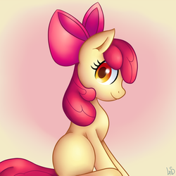 Size: 2000x2000 | Tagged: safe, artist:clickworks, apple bloom, g4, female, solo