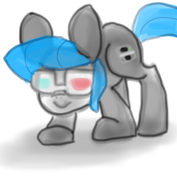 Size: 512x512 | Tagged: safe, artist:spiralslipstream, earth pony, pony, 3ds, ponified, solo