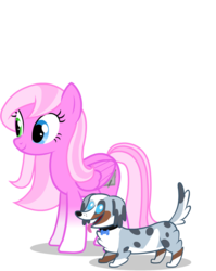 Size: 973x1222 | Tagged: safe, artist:agirl3003, oc, oc only, dog, pegasus, pony, heterochromia, pet, pet oc