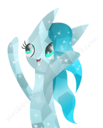 Size: 814x1006 | Tagged: safe, artist:scribblestorm, oc, oc only, crystal pony, pony, solo