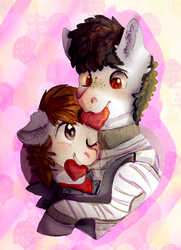 Size: 800x1102 | Tagged: safe, artist:temary03, oc, oc only, heart, hearts and hooves day