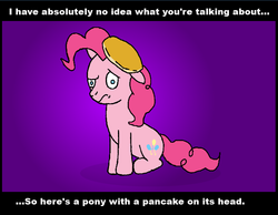 Size: 658x511 | Tagged: safe, artist:ridleywolf, pinkie pie, g4, female, meme, pancakes, solo, wat