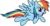 Size: 6000x3166 | Tagged: dead source, safe, artist:agentx66, rainbow dash, g4, pinkie pride, .svg available, absurd resolution, cute, dashabetes, female, simple background, solo, transparent background, vector