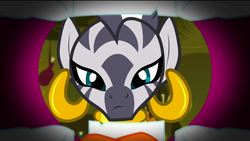 Size: 1920x1080 | Tagged: safe, screencap, big macintosh, zecora, earth pony, pony, zebra, filli vanilli, g4, male, open mouth, stallion, teeth