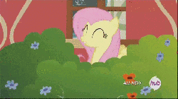 Size: 692x388 | Tagged: safe, screencap, big macintosh, fluttershy, toe-tapper, earth pony, pony, filli vanilli, g4, animated, ass up, booty booty booty booty rockin' everywhere, butt, eyes closed, eyes on the prize, face down ass up, female, flutterbutt, grin, hub logo, looking at butt, male, mare, out of context, plot, ponytones, ponytones outfit, shaking, smiling, stallion, watching