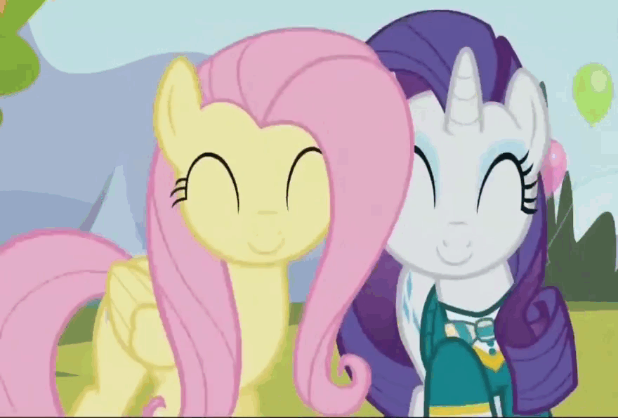 Image result for fluttershy and rarity