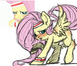 Size: 1203x1024 | Tagged: safe, artist:yukomaussi, fluttershy, g4, blushing, female, solo