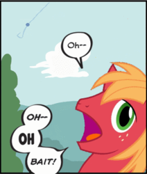 Size: 308x363 | Tagged: safe, big macintosh, earth pony, pony, filli vanilli, g4, my little pony: friendship is magic, bait, big mac's big mouth, exploitable meme, male, meme, reaction image, solo, stallion, this is bait