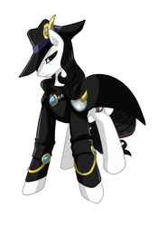 Size: 561x800 | Tagged: safe, pony, d (character), ponified, solo, vampire hunter, vampire hunter d