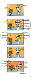 Size: 670x1650 | Tagged: safe, artist:luciferamon, button mash, coco pommel, earth pony, semi-anthro, g4, comic, valentine