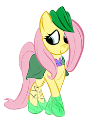 Size: 500x682 | Tagged: artist needed, safe, fluttershy, g4, bycocket, clothes, cosplay, costume, female, robin hood, solo