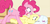 Size: 1360x651 | Tagged: safe, screencap, fluttershy, pinkie pie, earth pony, pegasus, pony, filli vanilli, g4, season 4, all new, boop, female, hub logo, logo, mare, noseboop, open mouth, pinkie prick, scrunchy face, text, the hub