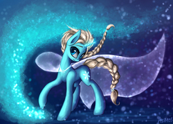 Size: 1600x1143 | Tagged: safe, artist:asimos, pony, elsa, frozen (movie), ponified, solo