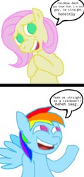 Size: 651x1367 | Tagged: safe, artist:bronyponyguy, fluttershy, rainbow dash, g4, comic, rainbow