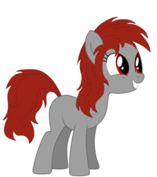 Size: 4444x5000 | Tagged: safe, artist:toutax, oc, oc only, oc:mitta, earth pony, pony, story of the blanks, absurd resolution, blank flank, female, grin, looking offscreen, mare, simple background, smiling, solo, transparent background