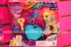 Size: 1280x853 | Tagged: safe, fluttershy, breezie, g4, it ain't easy being breezies, brushable, female, irl, photo, rainbow power, sea breezie, toy, toy fair 2014