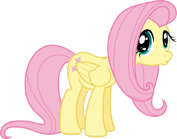 Size: 1277x1000 | Tagged: safe, artist:vladimirmacholzraum, fluttershy, pony, filli vanilli, g4, animated, animated png, cute, duckface, eye shimmer, female, looking at you, pouting, shyabetes, simple background, solo, transparent background, vector