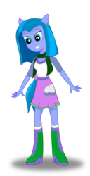 Size: 639x1249 | Tagged: safe, artist:deannaphantom13, oc, oc only, oc:ice cloud, equestria girls, g4, boots, clothes, equestria girls-ified, high heel boots, scarf, shirt, shoes, simple background, skirt, solo, transparent background