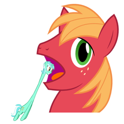 Size: 900x900 | Tagged: safe, big macintosh, lyra heartstrings, earth pony, pony, filli vanilli, g4, my little pony: friendship is magic, big mac's big mouth, exploitable meme, male, meme, stallion