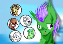 Size: 3508x2480 | Tagged: safe, artist:resonance, angel bunny, gummy, opalescence, owlowiscious, winona, g4, high res, ponified, ponified pony pets, species swap