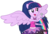 Size: 2611x1764 | Tagged: safe, artist:negasun, twilight sparkle, equestria girls, g4, my little pony equestria girls: rainbow rocks, female, microphone, ponied up, rainbow rocks outfit, simple background, solo, transparent background, vector